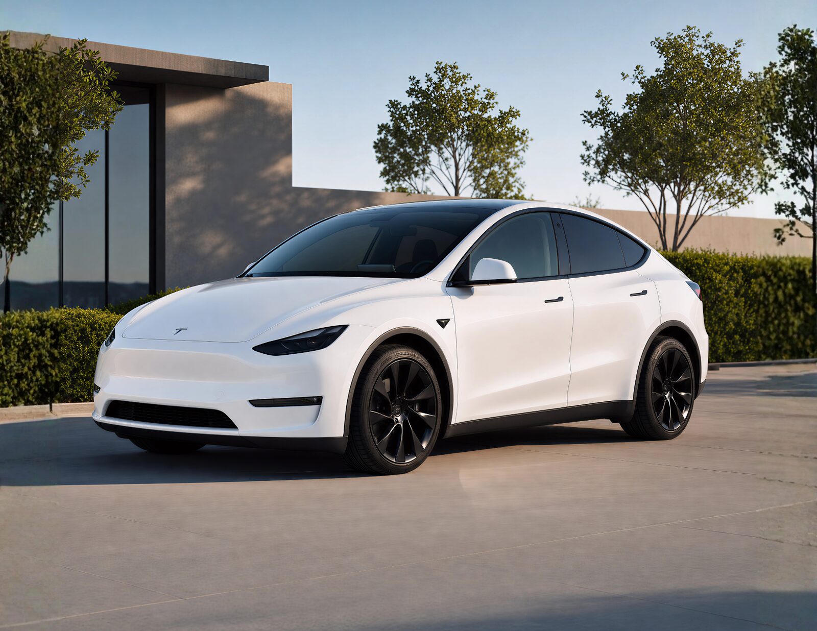 Tesla Model S in low light